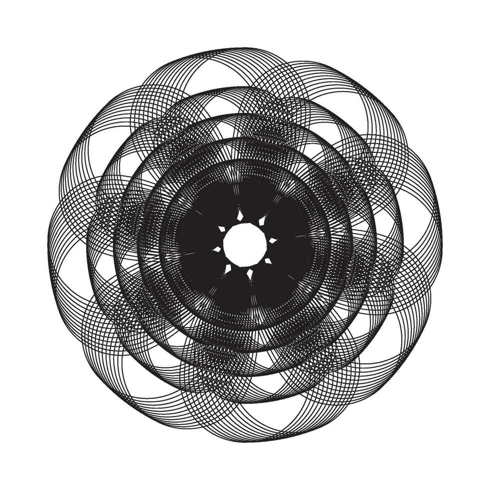 resumen geométrico espirógrafo antecedentes vector