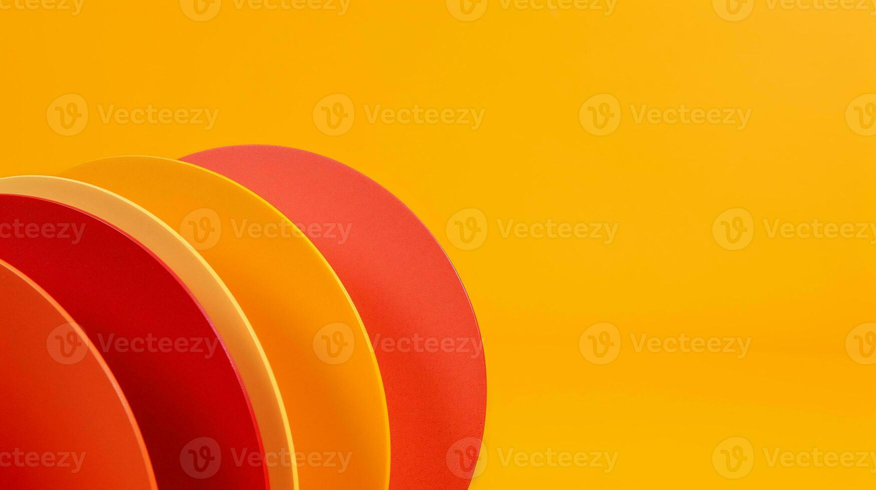 AI generated a close up of a colorful object with a yellow background photo