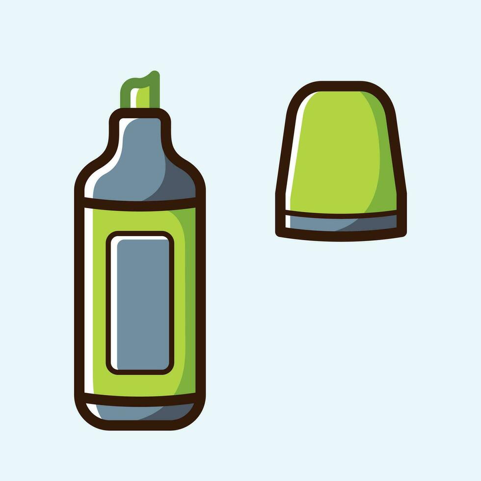 School Stationery Kit Vector Arts. Back to School stationery items for students simple icon design