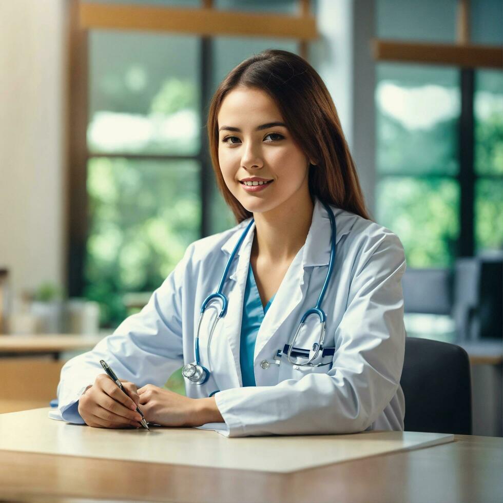 AI generated Medical hospital  doctor Image by ai generator photo