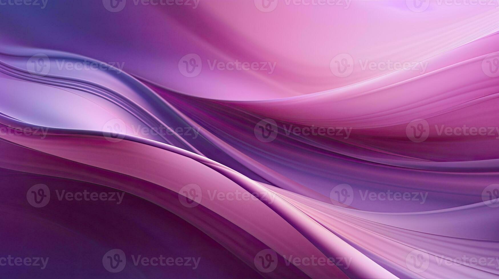 AI generated Abstract 3D image of digital waves in shades of pink and purple. AI Generated photo