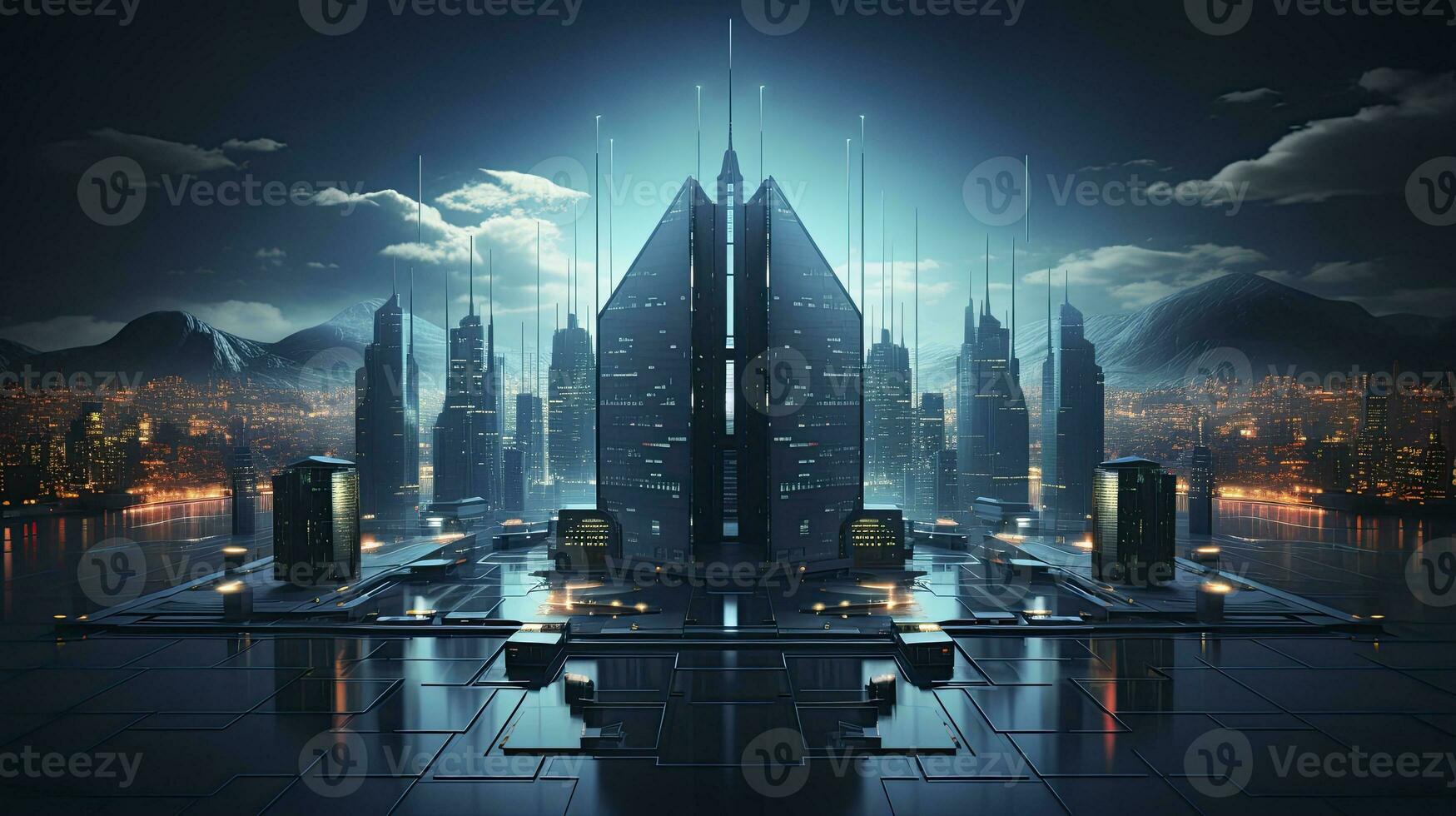 AI generated Cybersecurity in the Digital Business Landscape. AI Generated photo