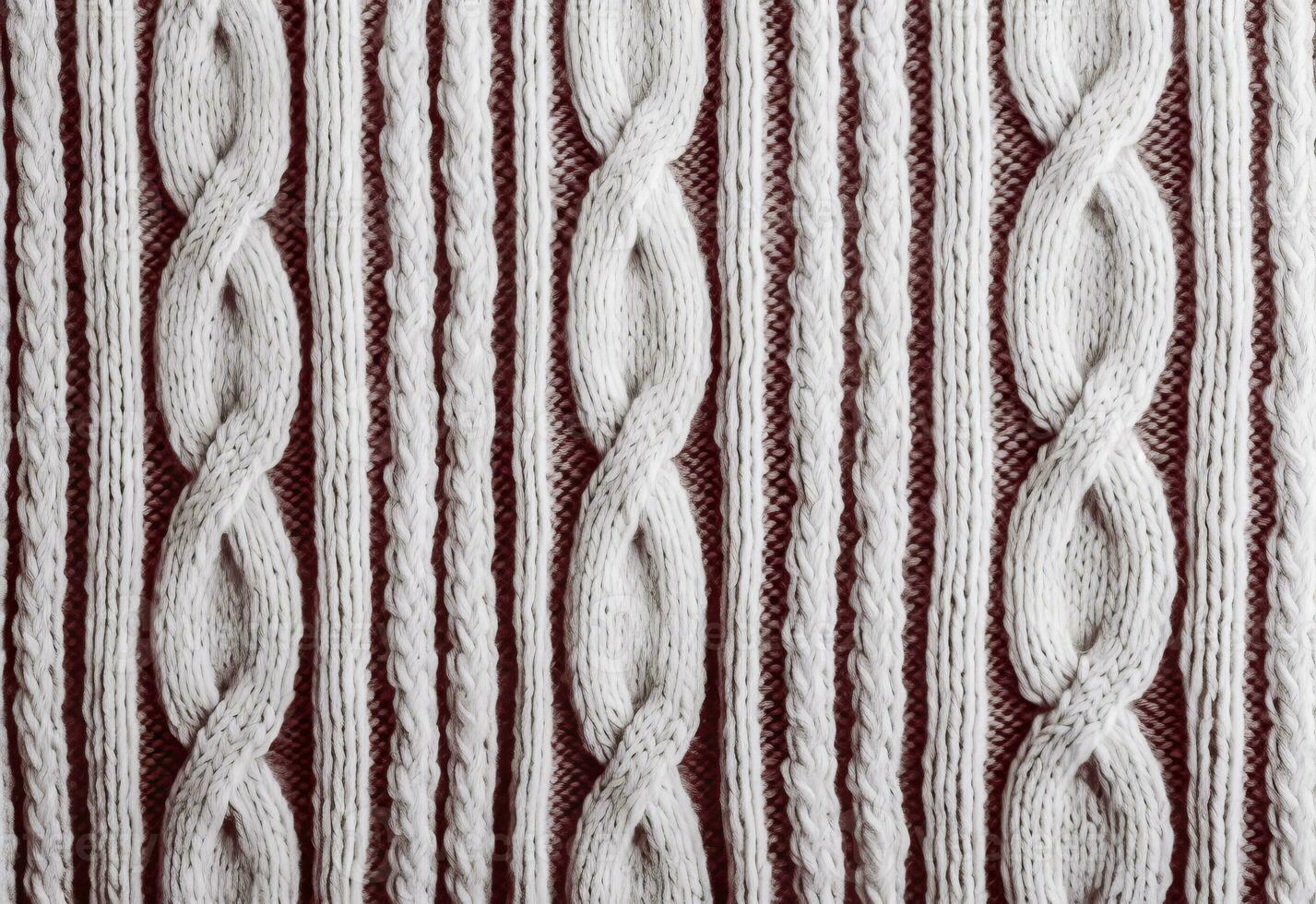 AI generated Knitted sweater texture, background with copy space. AI Generated photo