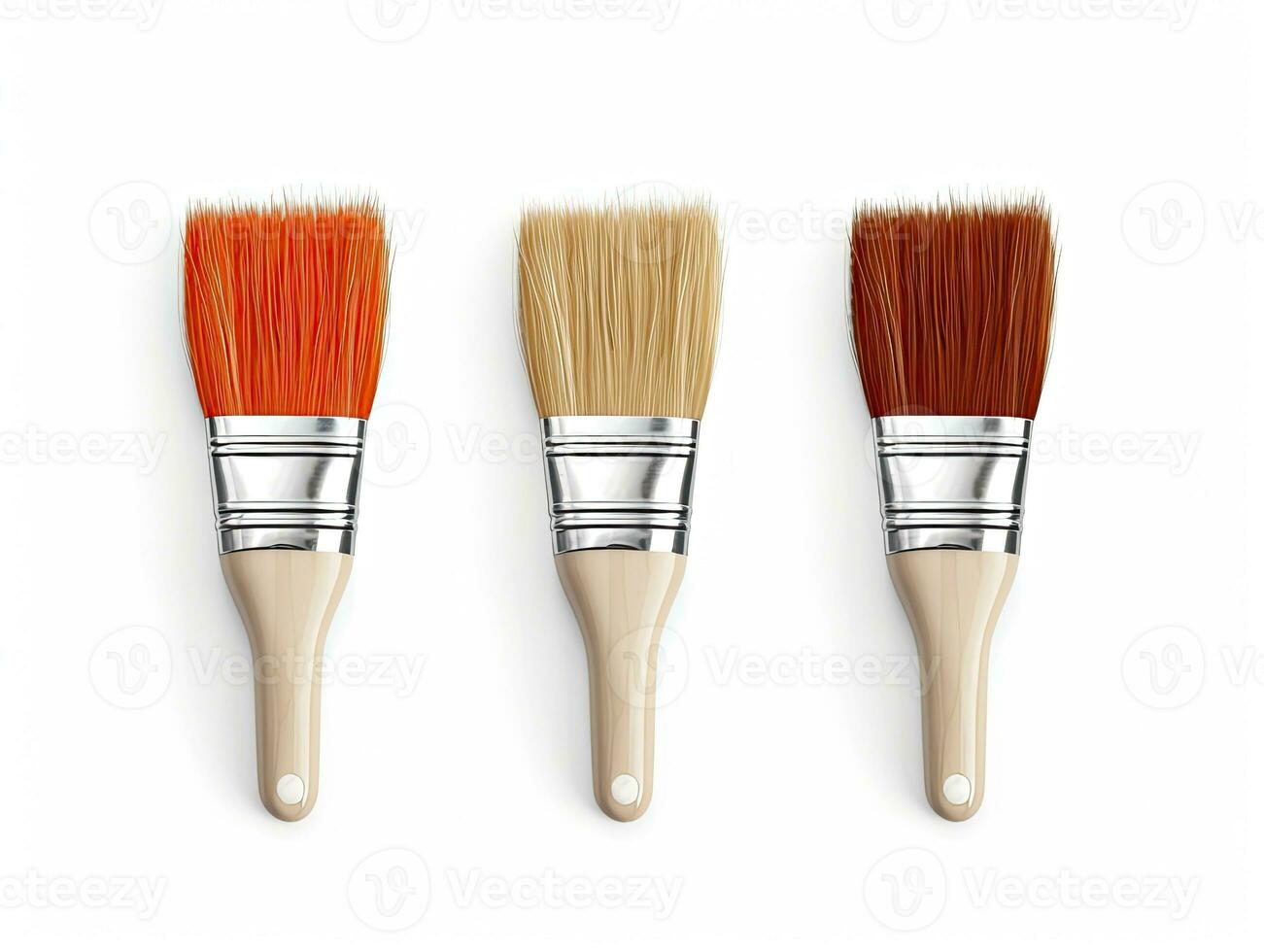 AI generated Paintbrush isolated white background. AI Generated photo