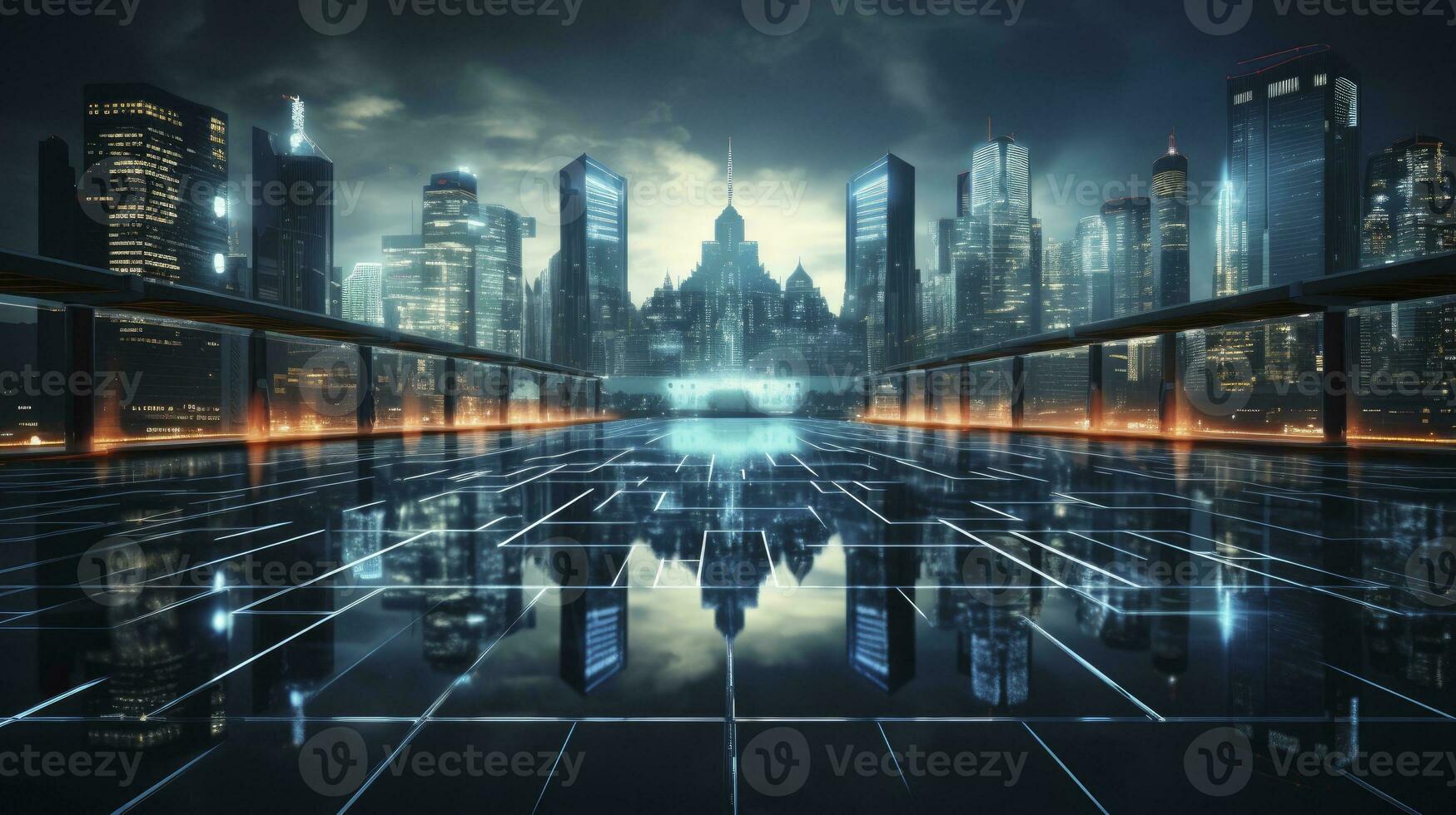 AI generated Cybersecurity in the Digital Business Landscape. AI Generated photo