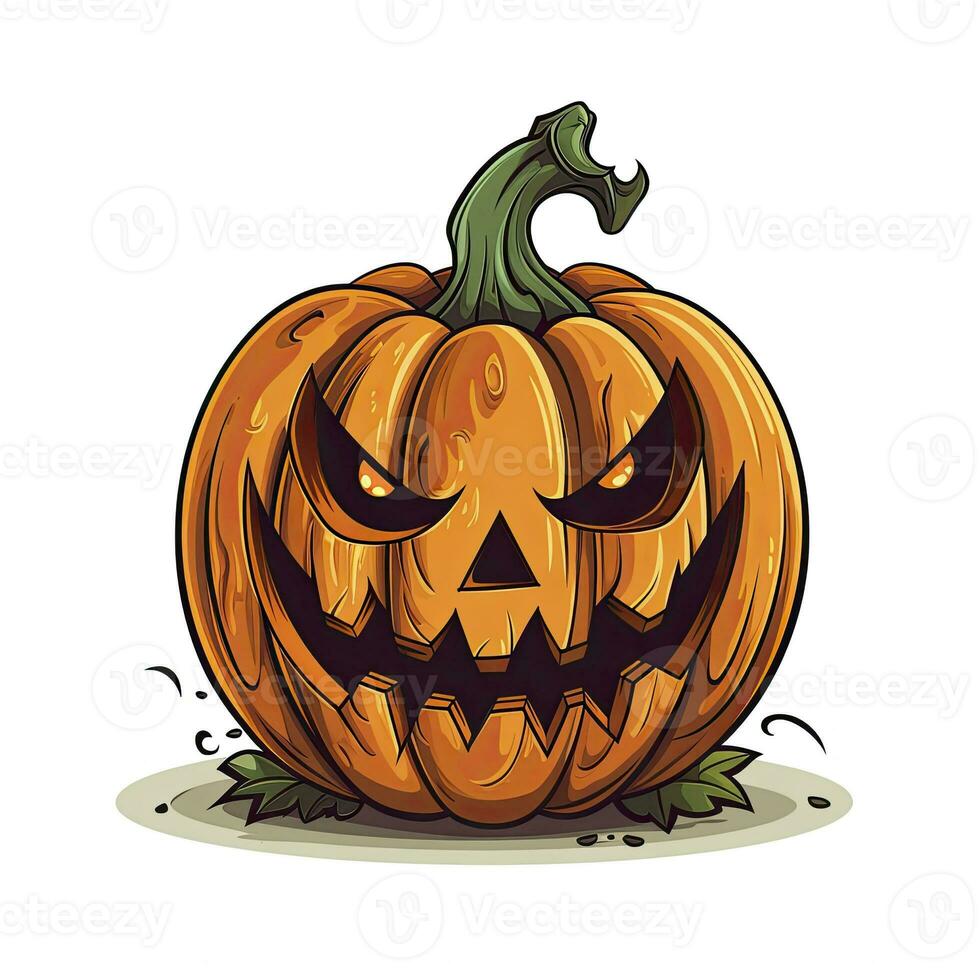 AI generated Halloween object on white background. AI Generated photo