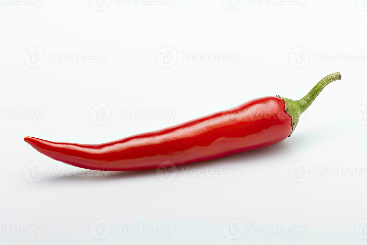 AI generated A Red chili pepper is isolated on a white background. AI Generated photo