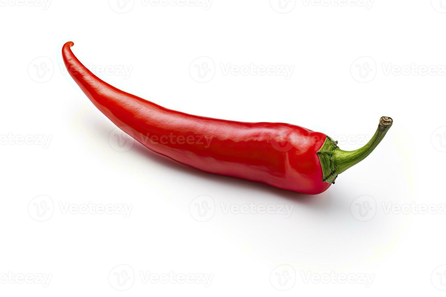 AI generated A Red chili pepper is isolated on a white background. AI Generated photo