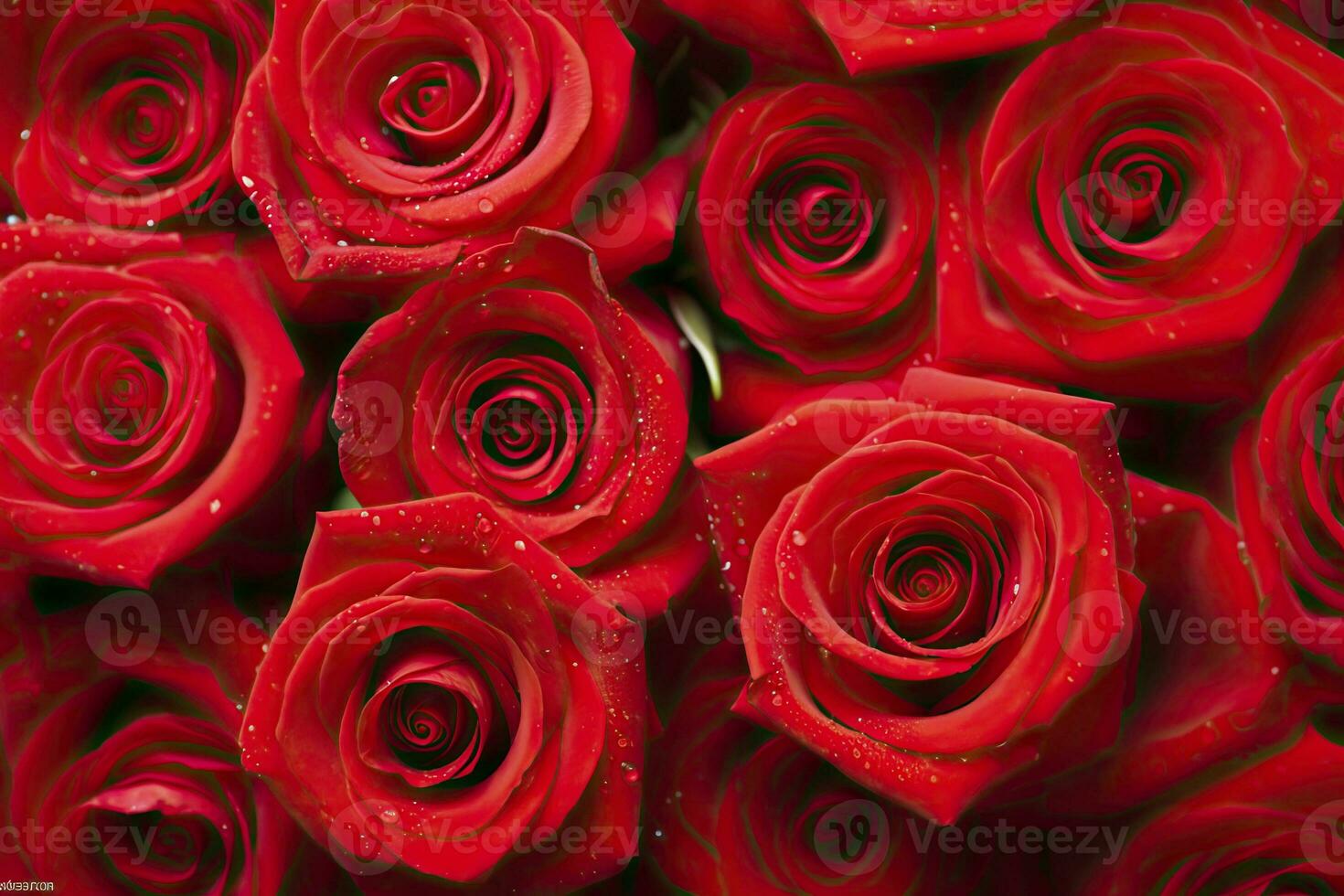 AI generated Red Rose Background for Valentine's Day. AI Generated photo