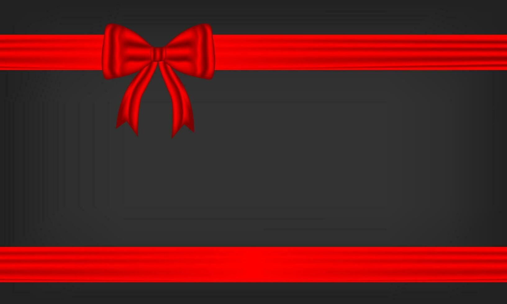 rojo arco y seda lujo elementos con horizontal y vertical cruzar cinta festivo decoración para fiesta elegante regalo tarjeta cinta para decorando Boda tarjetas, o sitio web vector