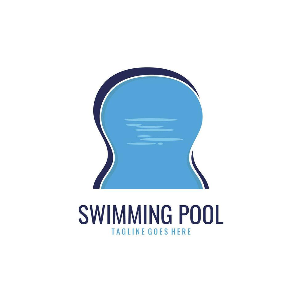 Swimming Pool Service Logo Template vector