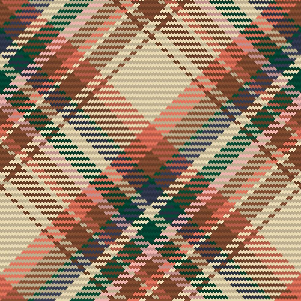 Seamless pattern of scottish tartan plaid. Repeatable background with check fabric texture. Vector backdrop striped textile print.