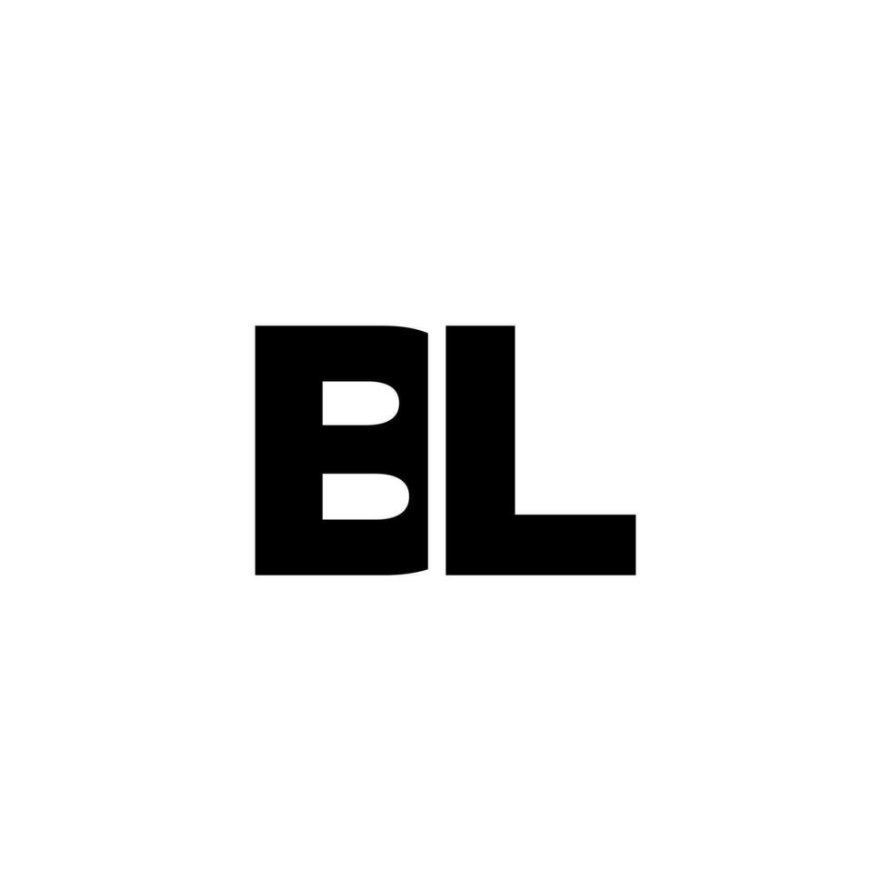 Letter B and L, BL logo design template. Minimal monogram initial based
