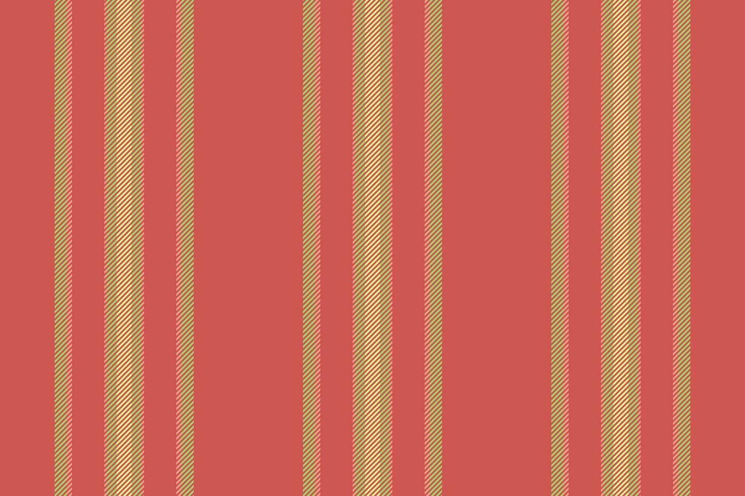 tarjeta postal textura antecedentes sin costura, muestra de tela vector vertical líneas. aniversario modelo tela textil raya en rojo y verde colores.