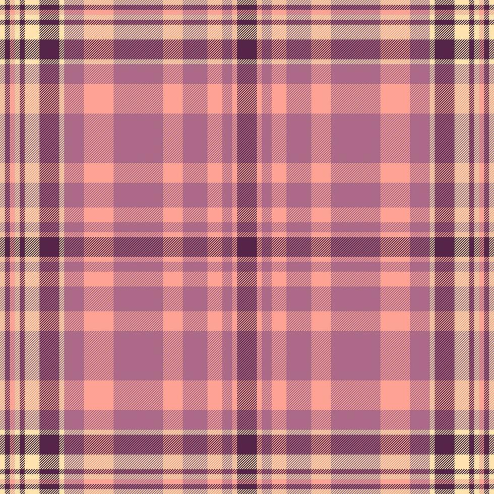 Seamless plaid texture of fabric tartan check with a background vector textile pattern.