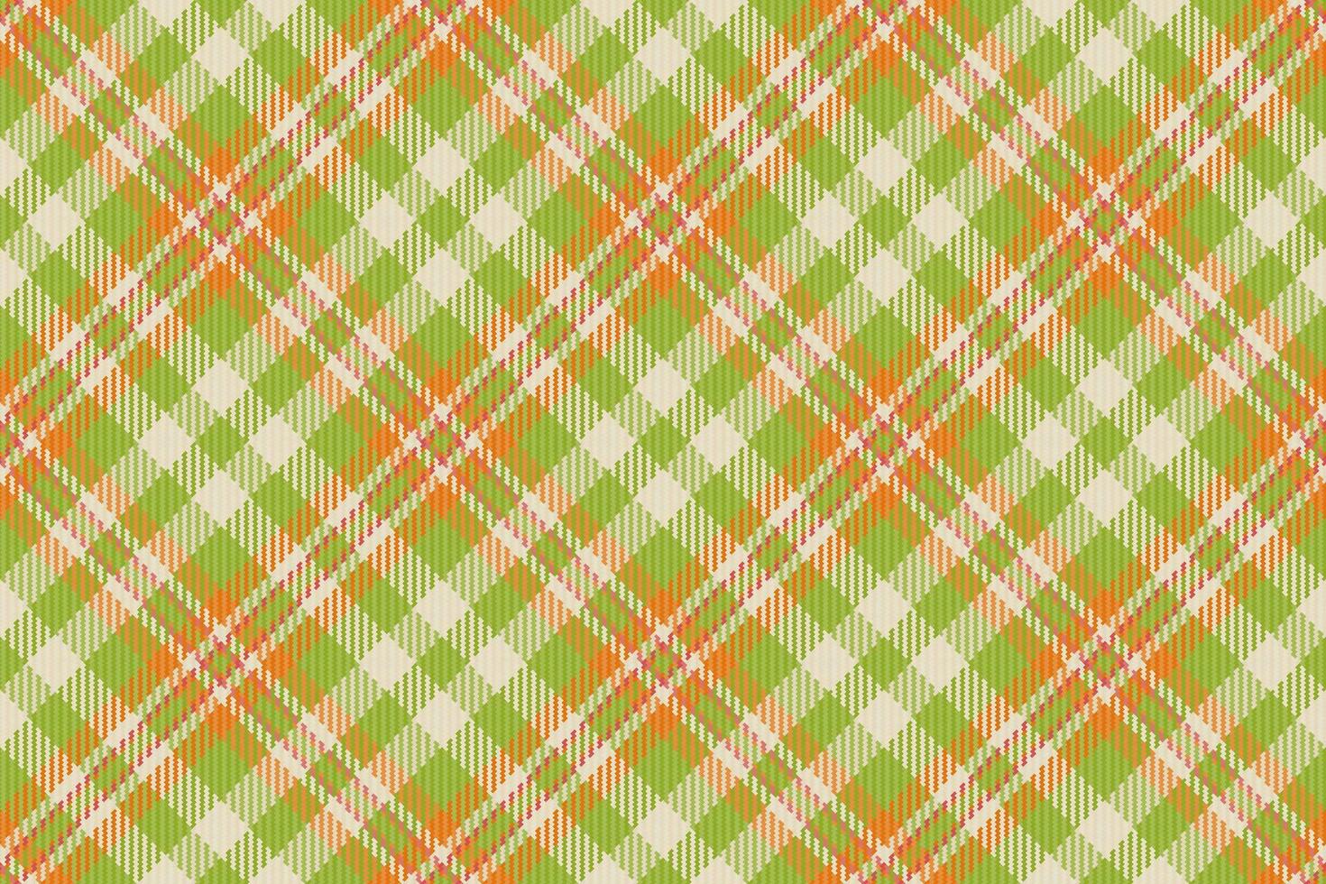 Olive tartan background vector, jpg seamless texture pattern. Skirt fabric check plaid textile in lime and light colors. vector