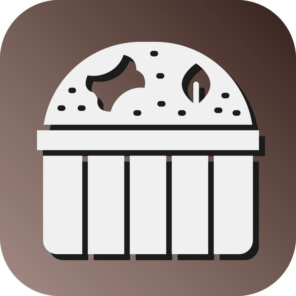 compost vector glifo degradado antecedentes icono para personal y comercial usar.