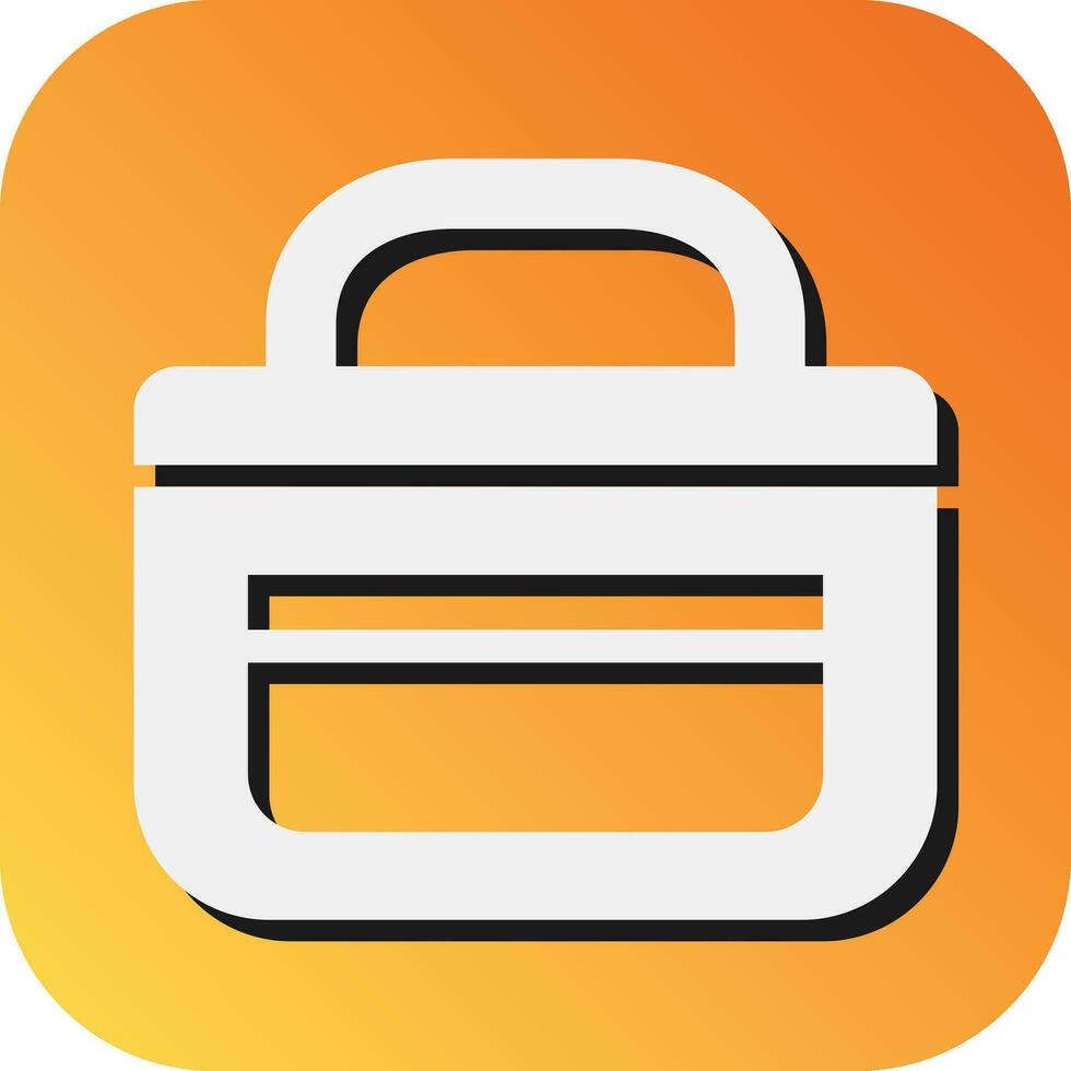 Bag Vector Glyph Gradient Background Icon For Personal And Commercial Use.