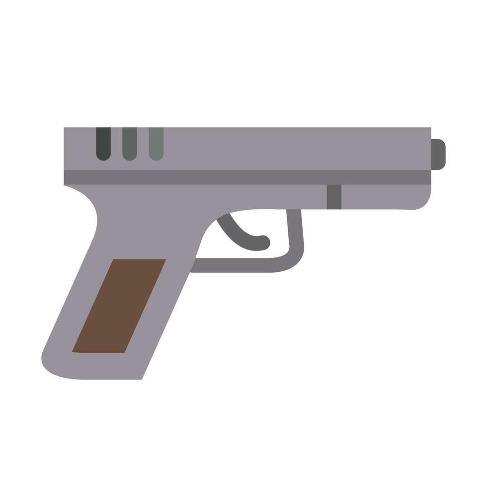 Gun Vector Flat Icon For Personal And Commercial Use.