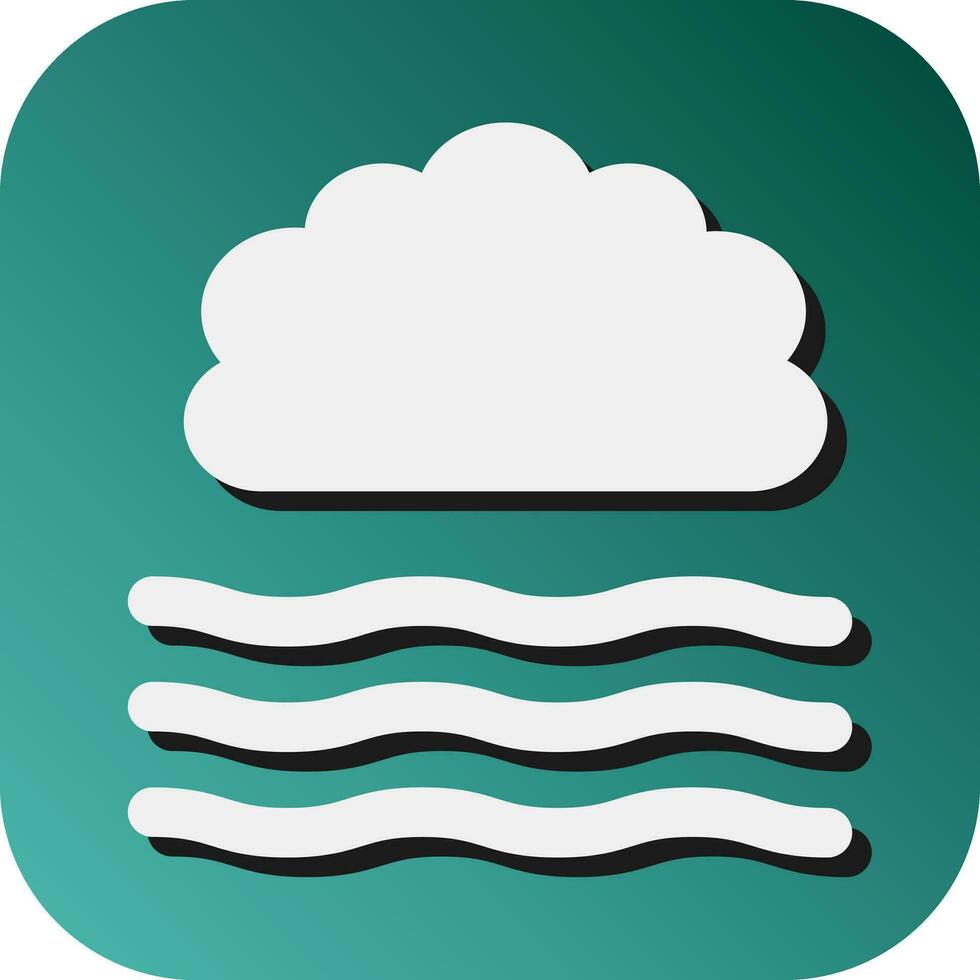 Fog Vector Glyph Gradient Background Icon For Personal And Commercial Use.