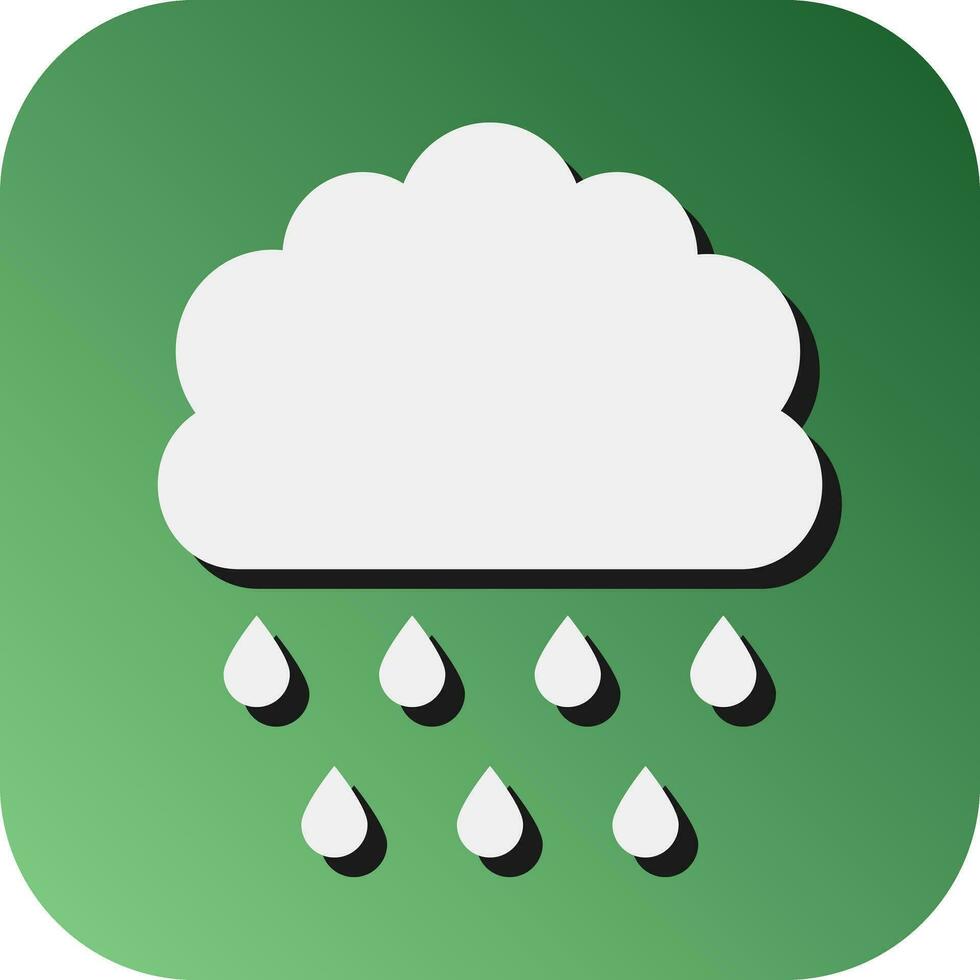 Rain Vector Glyph Gradient Background Icon For Personal And Commercial Use.