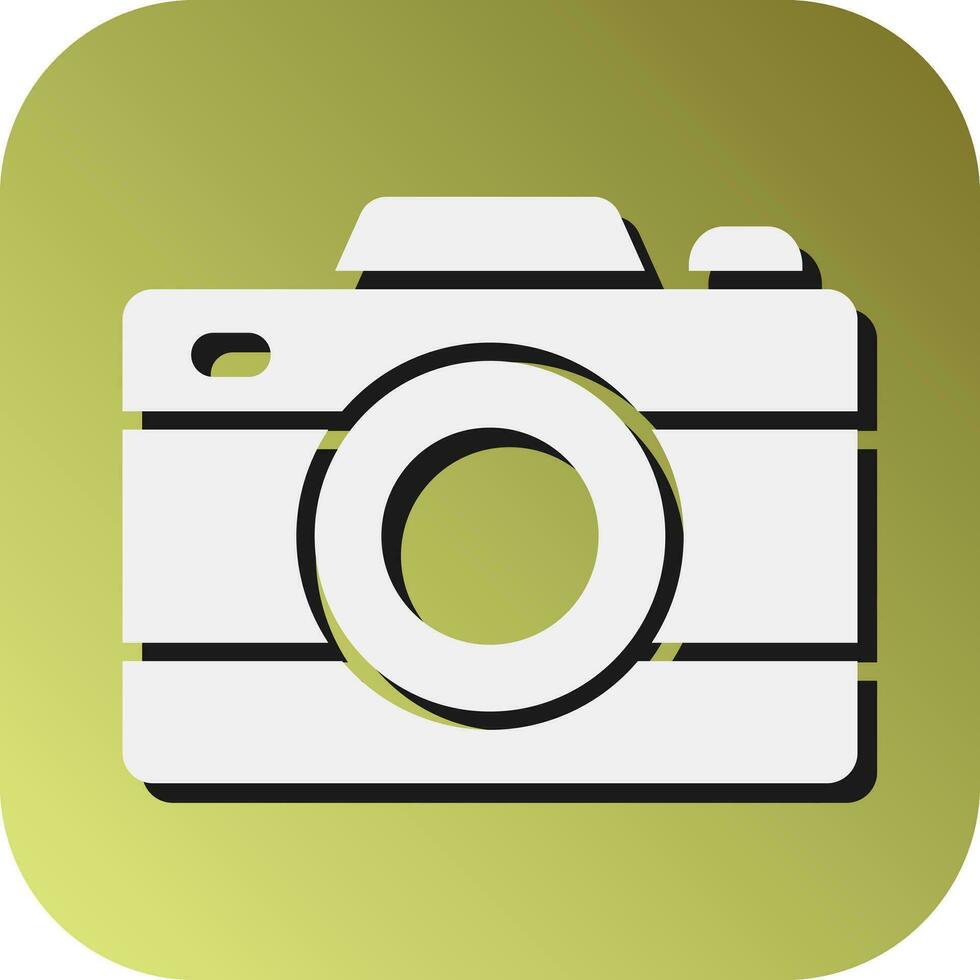 Camera Vector Glyph Gradient Background Icon For Personal And Commercial Use.