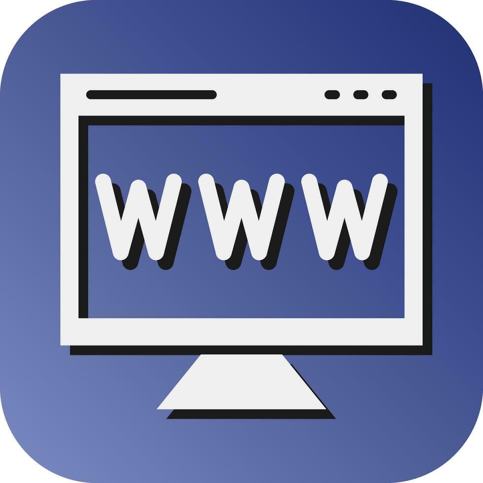 Website Vector Glyph Gradient Background Icon For Personal And Commercial Use.