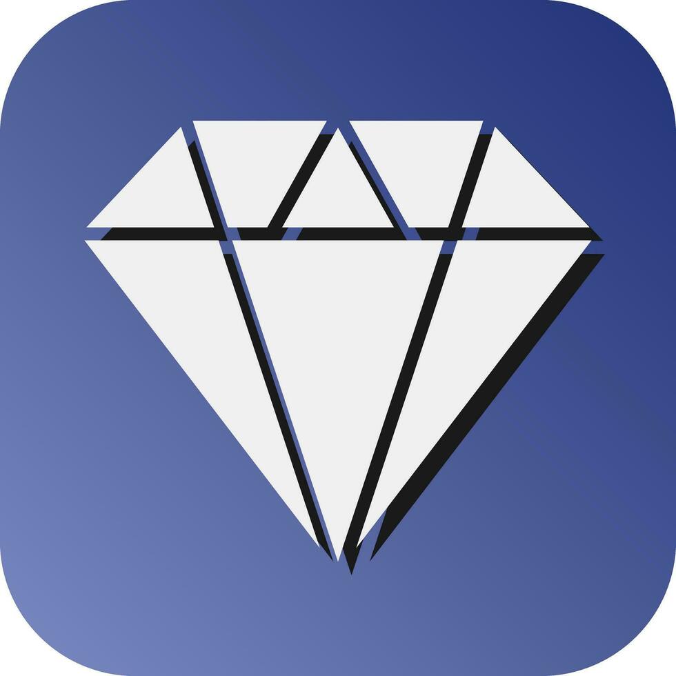 Diamond Vector Glyph Gradient Background Icon For Personal And Commercial Use.