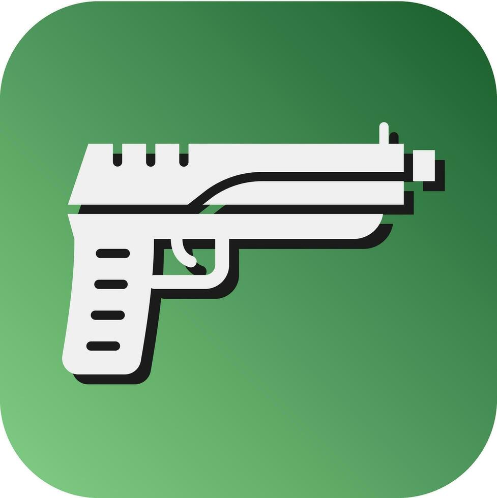 Gun Vector Glyph Gradient Background Icon For Personal And Commercial Use.