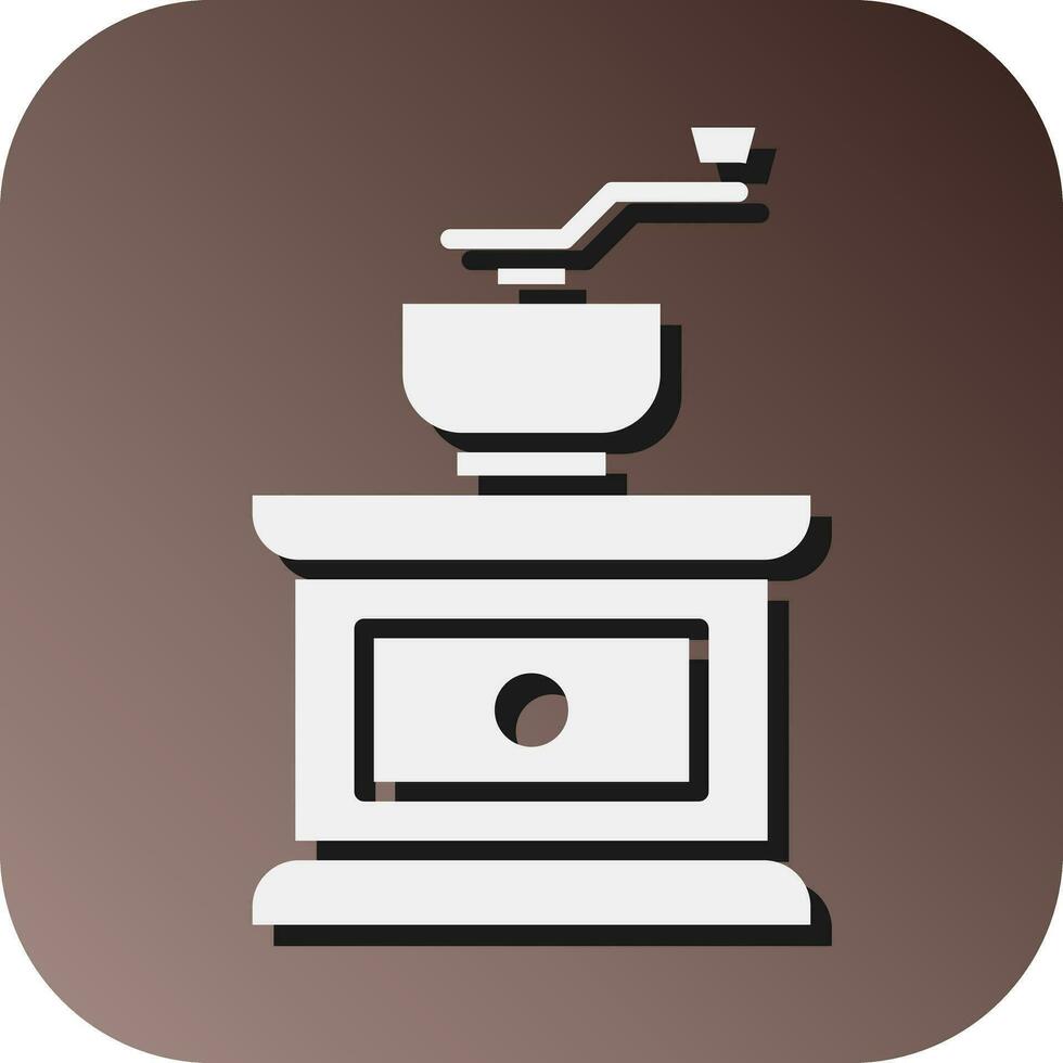 Coffee Grinder Vector Glyph Gradient Background Icon For Personal And Commercial Use.