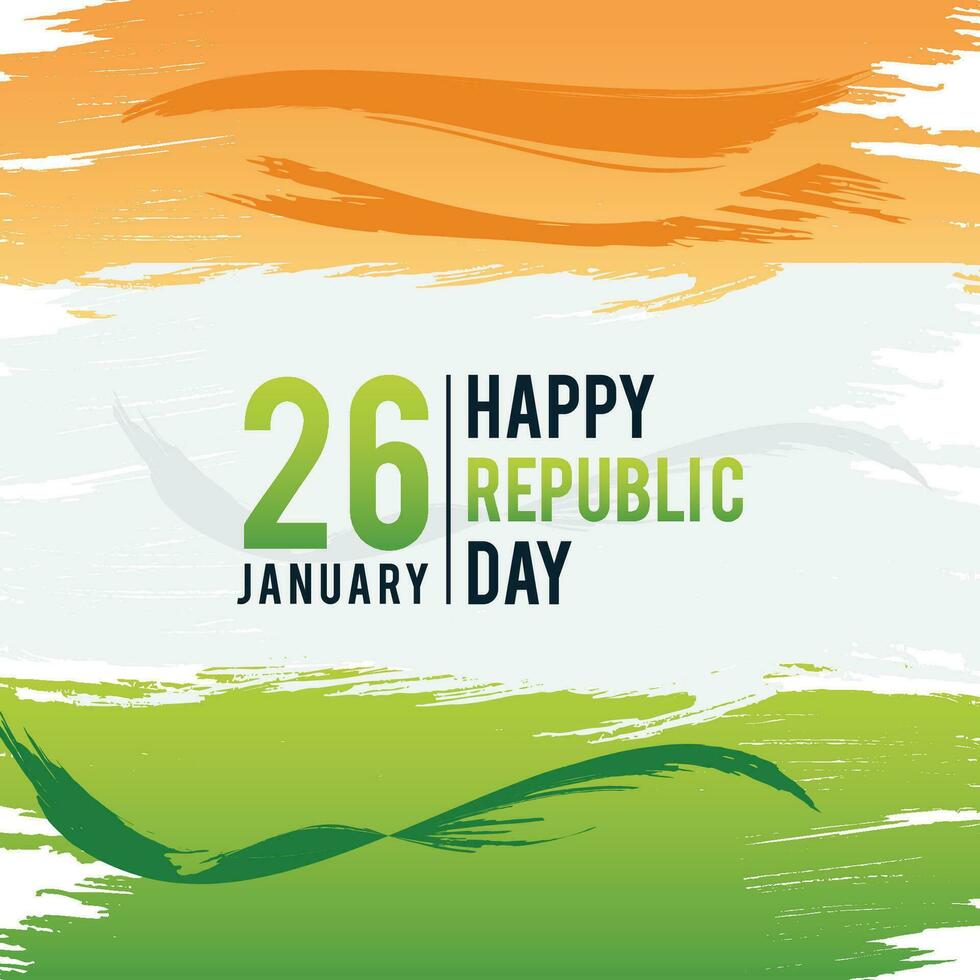 Happy Republic Day background. 26 January logo symbol. vector illustration