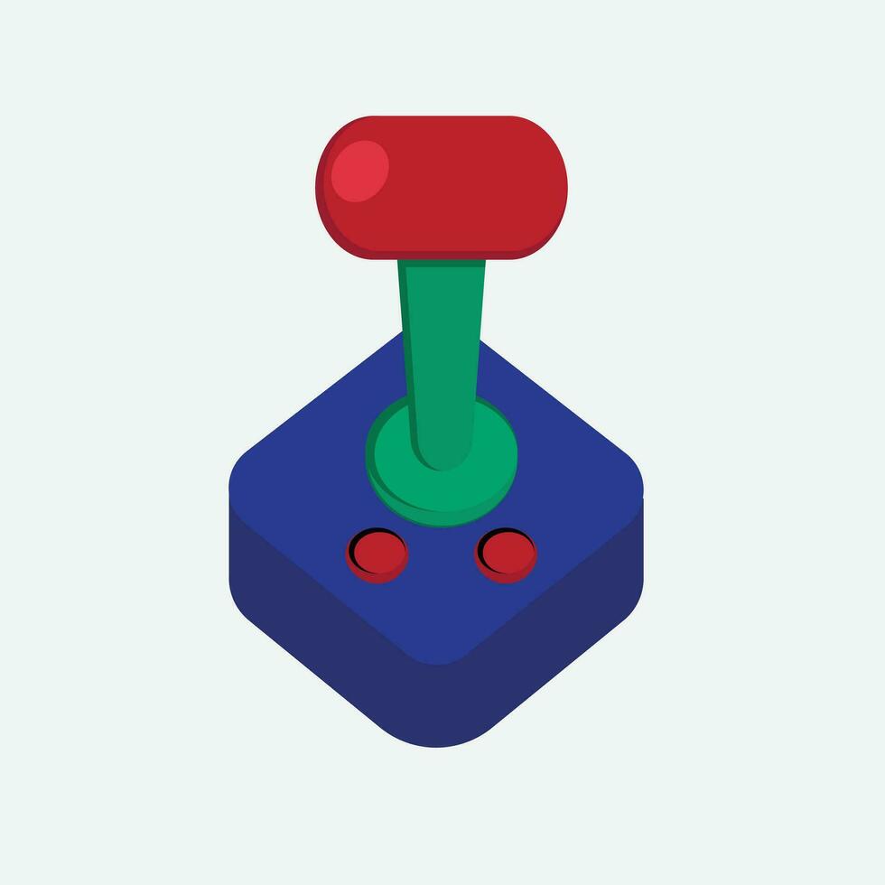 Illustration vector design of joystick for arcade machine