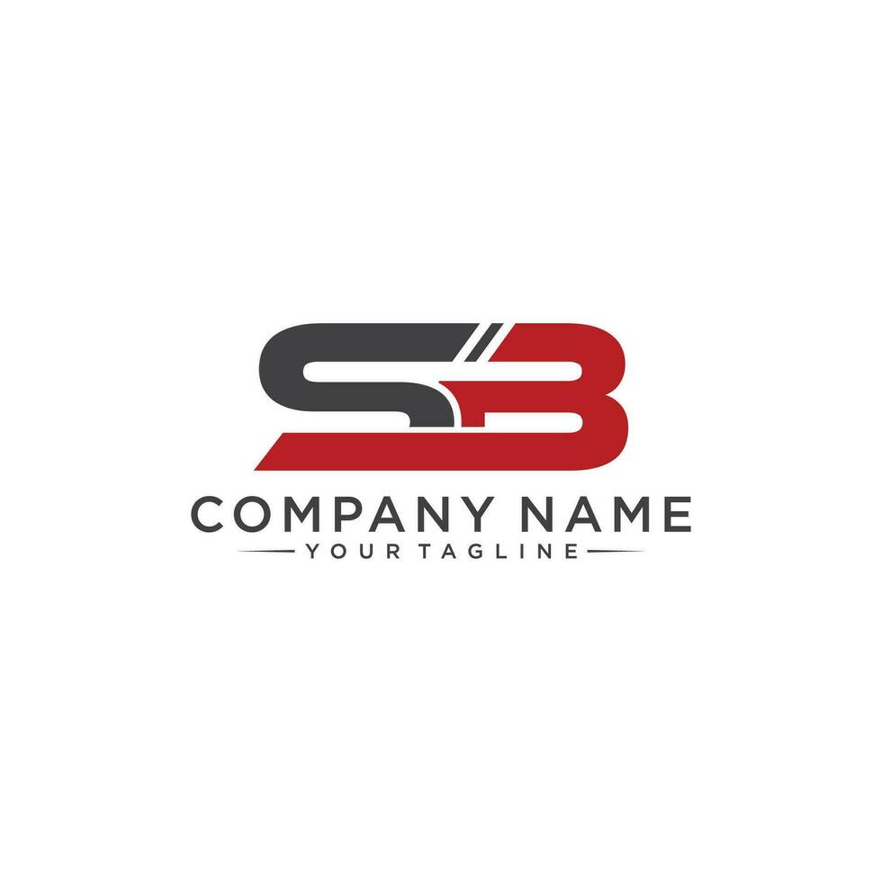 Initial Letter SB Logo Template Design. vector