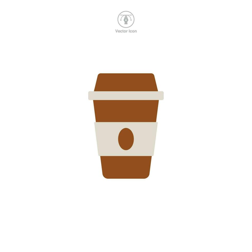 Coffee Cup Icon symbol vector illustration isolated on white background
