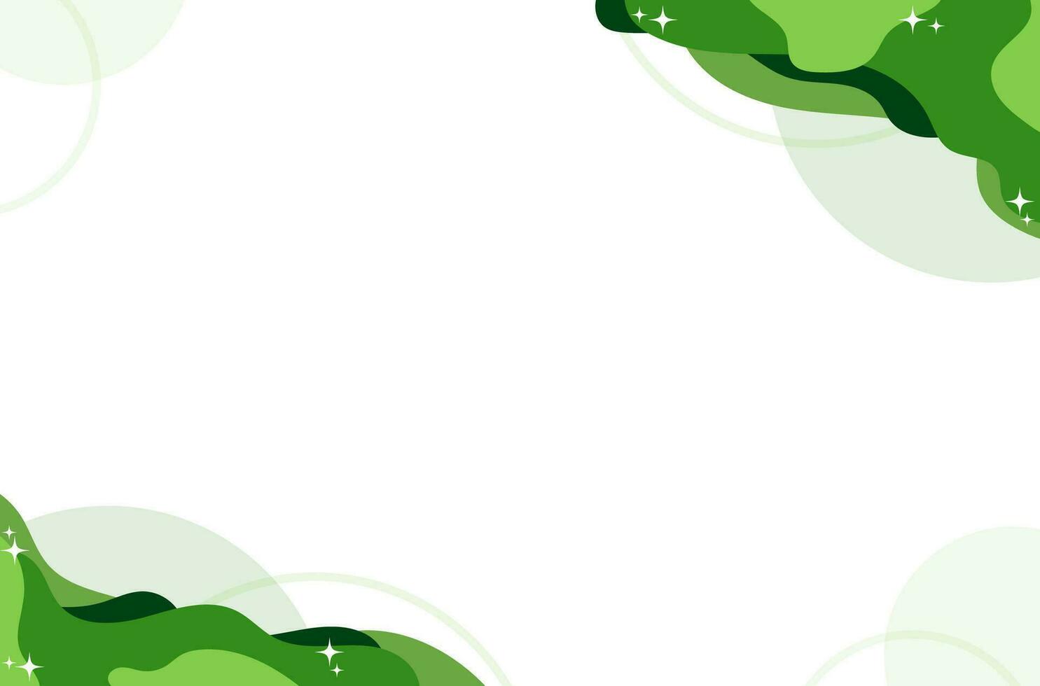 Green White Abstract Banner Background vector