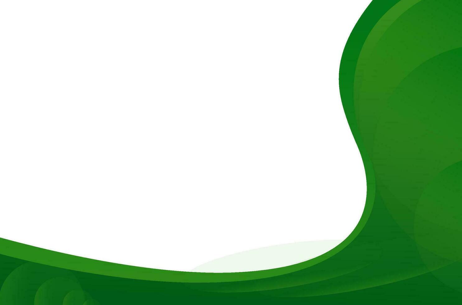 sencillo ola verde bandera antecedentes vector