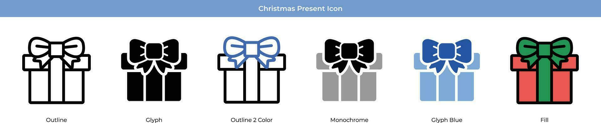 Christmas Present Icon vector