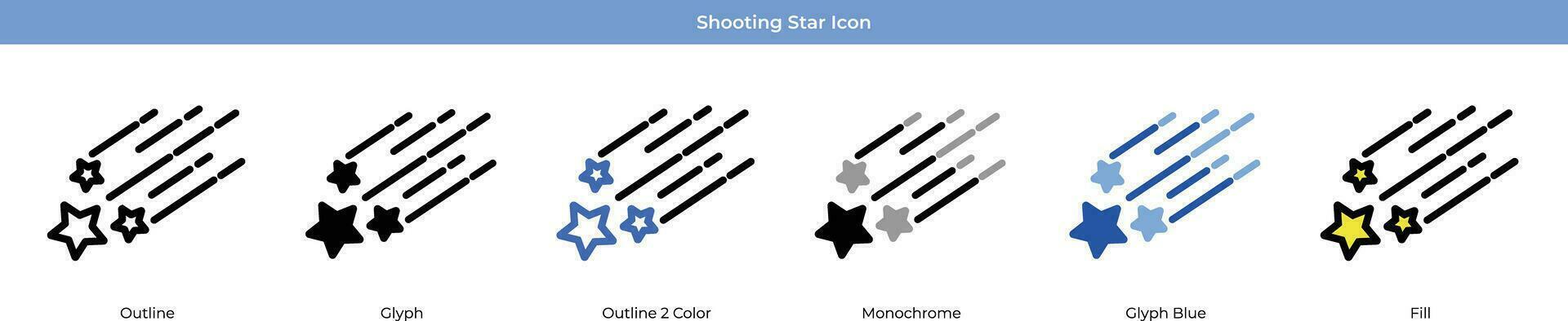Shooting Star Icon vector