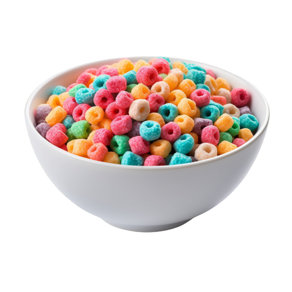 AI generated Breakfast Cereal Isolated On Transparent Background png