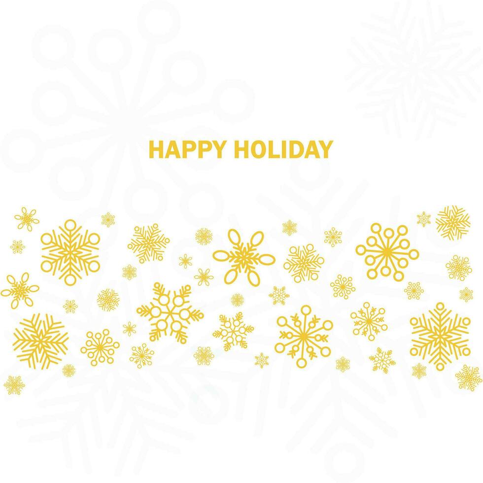 Winter and christmas background vector design with snowflakes with copyspace