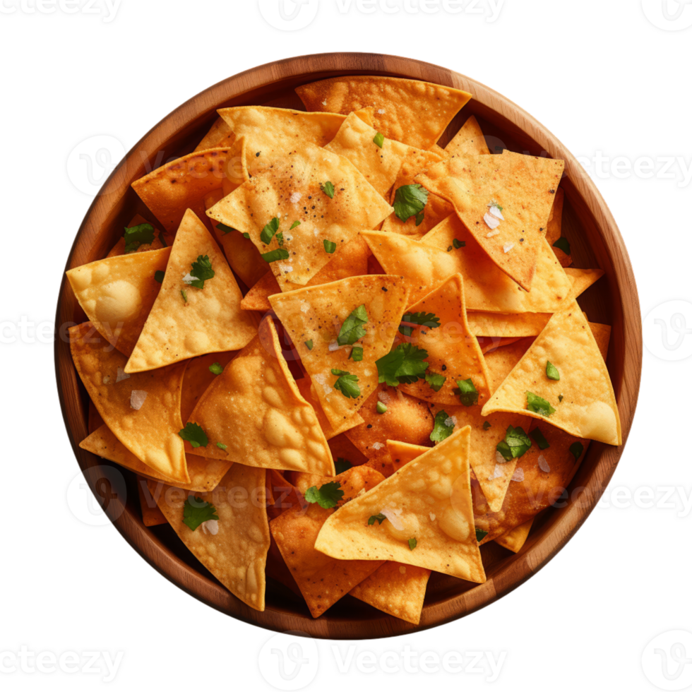 AI generated Delicious Nachos Isolated On Transparent Background png