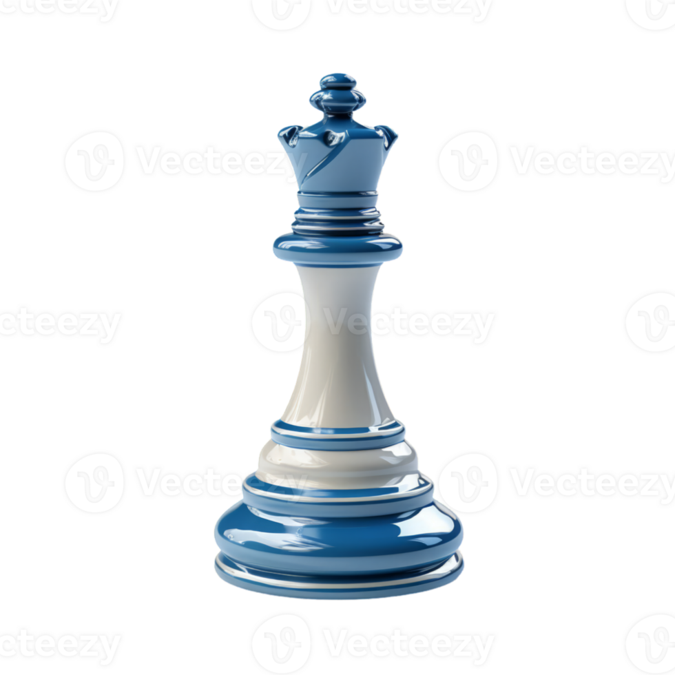 AI generated 3D Chess Pieces Isolated On Transparent Background png