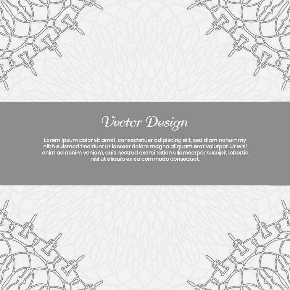 vector illustration of ornate frame with place for text