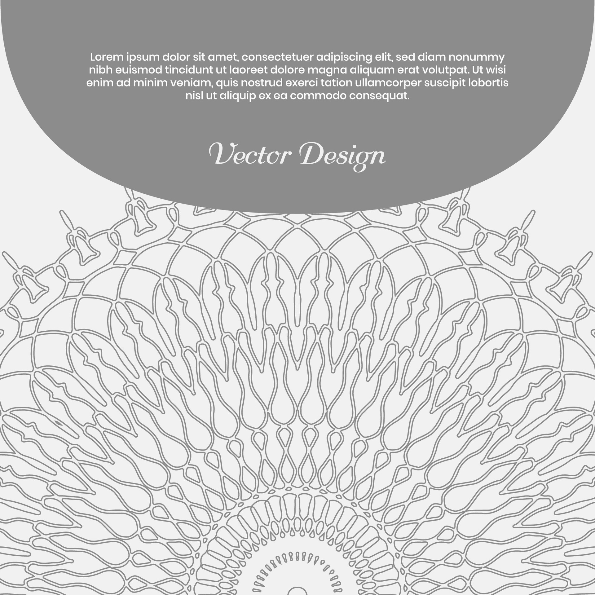 vector vector illustration of a circular pattern 35906274 Vector Art at