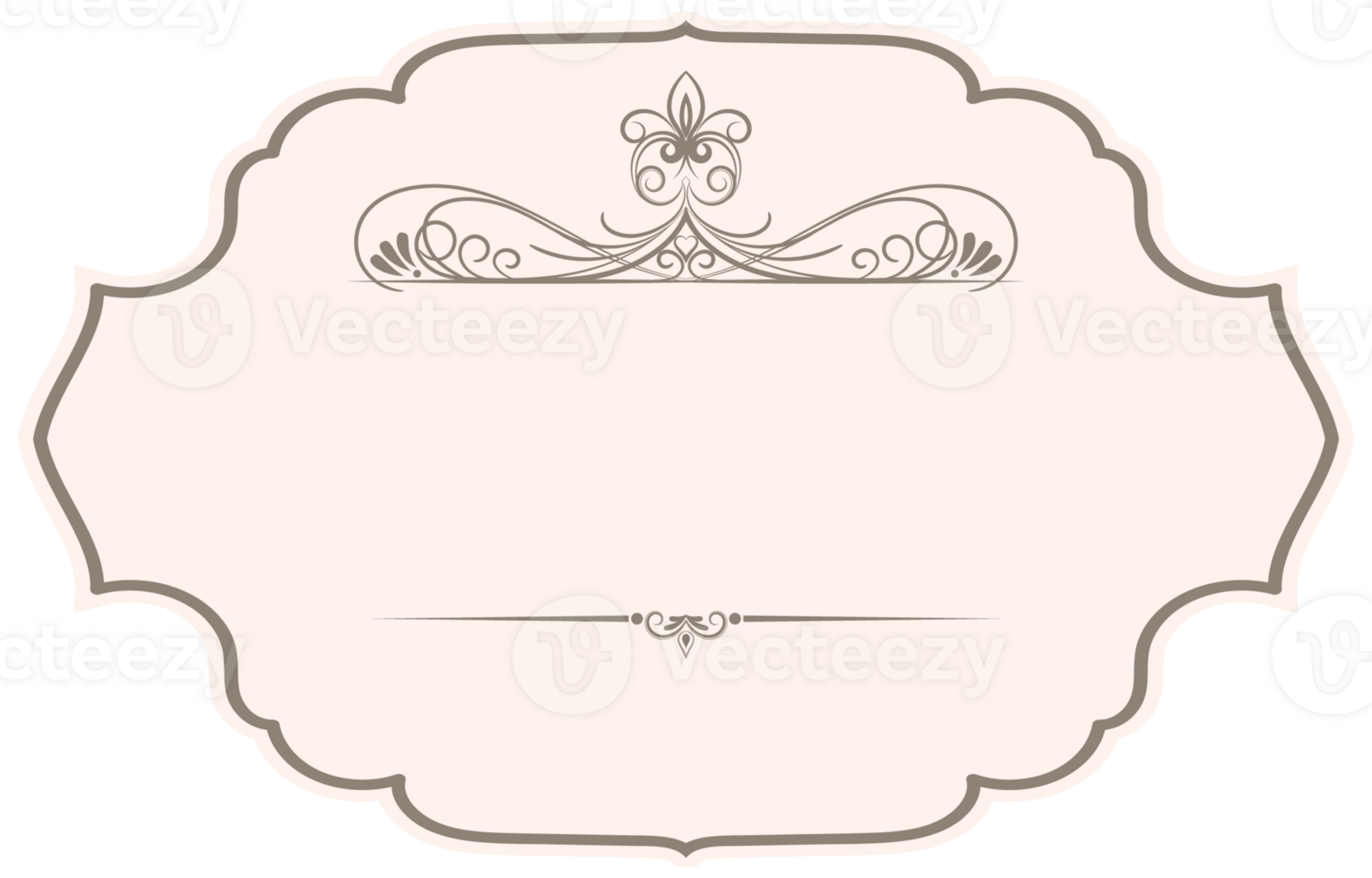 Vintage label of vintage decorative badge menu illustration. png