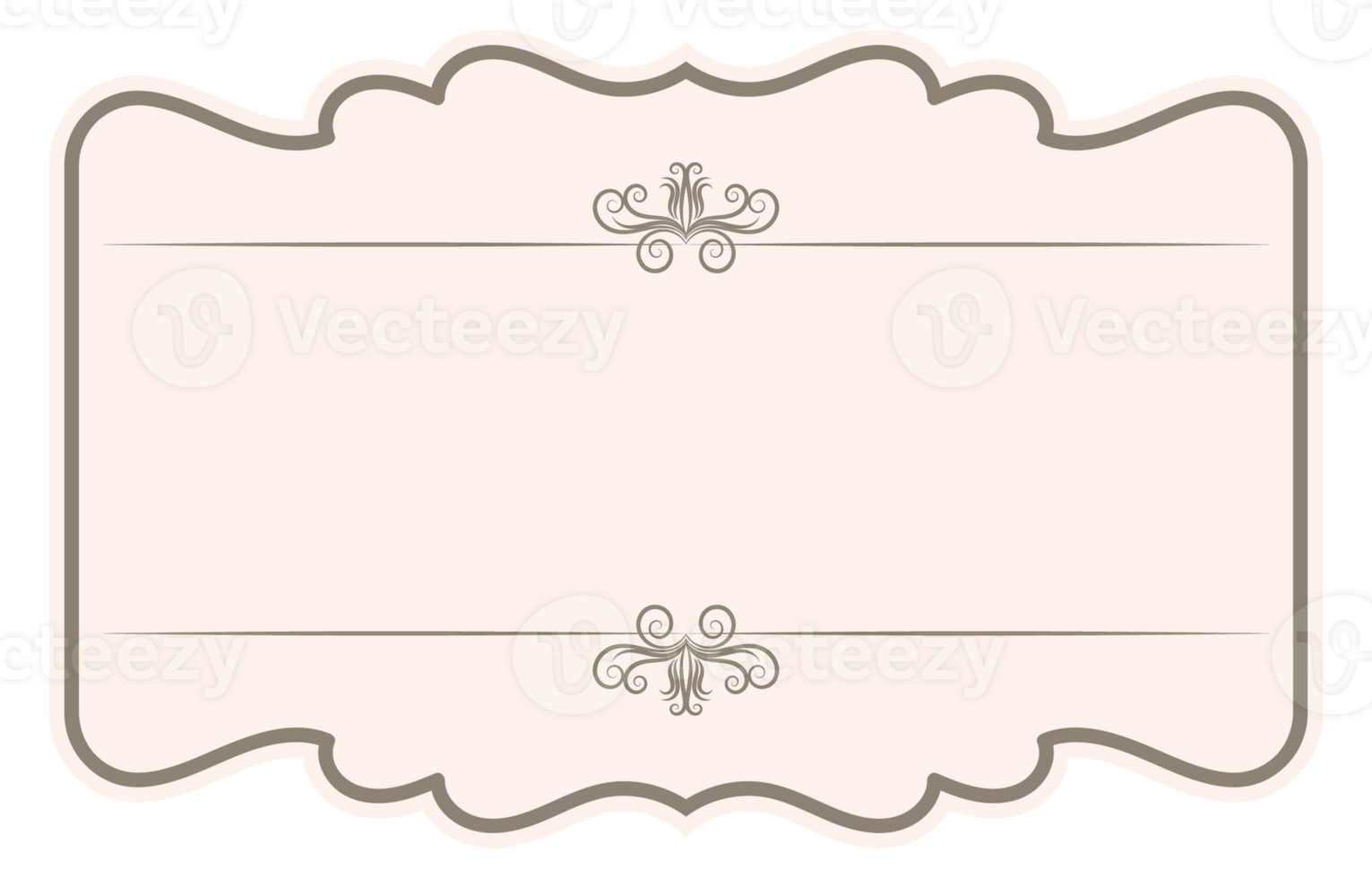 Vintage label of vintage decorative badge menu illustration. png