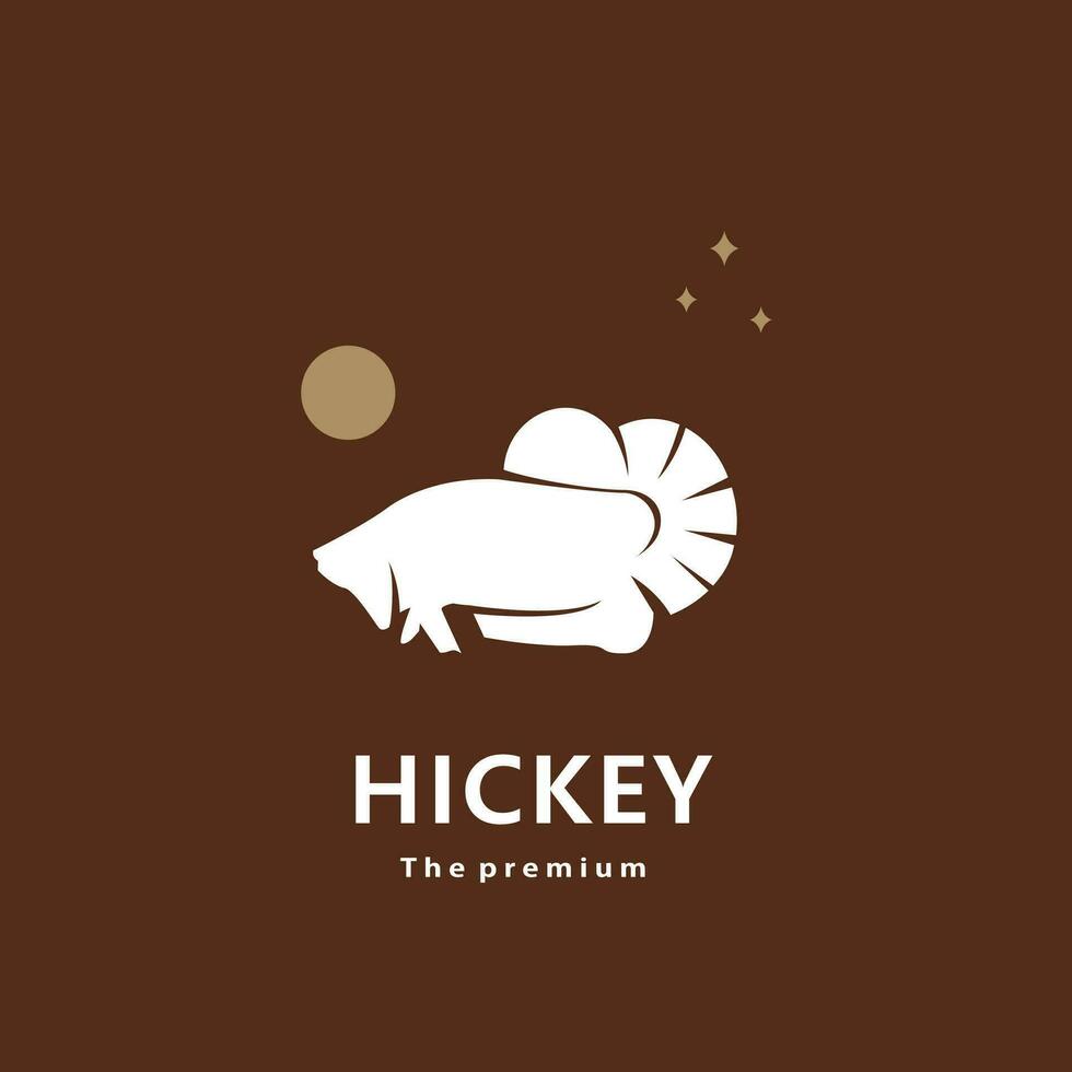 animal hickey natural logo vector icon silhouette retro hipster