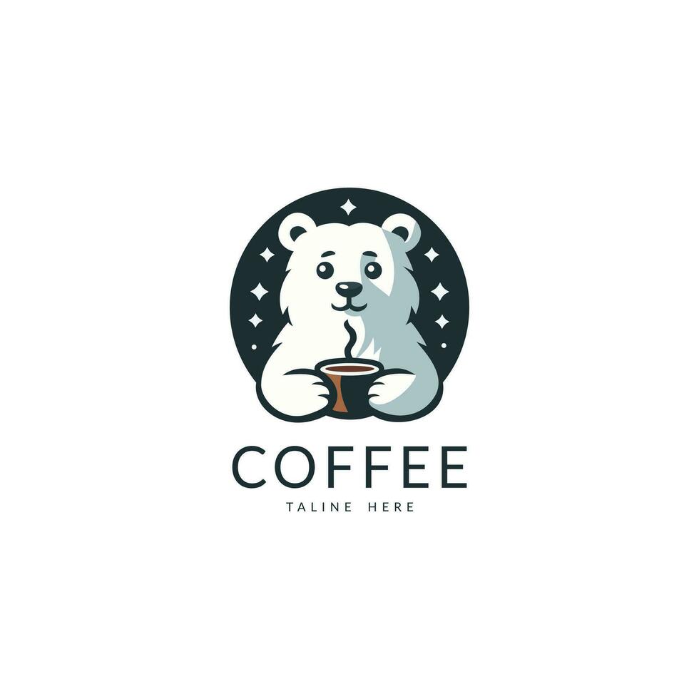beer coffee logo design vector template simple design