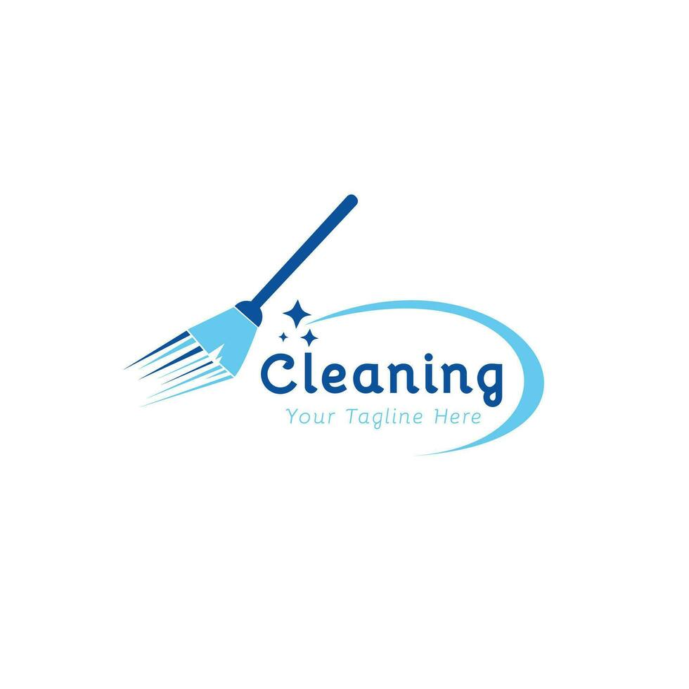 logo cleaning service. vector template