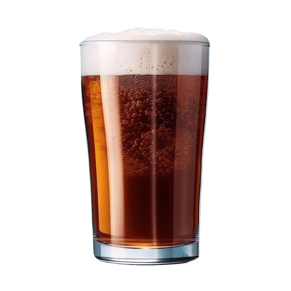 AI generated Sparkling Glass of Draft Beer png